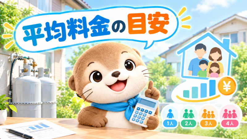プロパンガスの平均料金はいくら?世帯人数別の目安と相場の見方