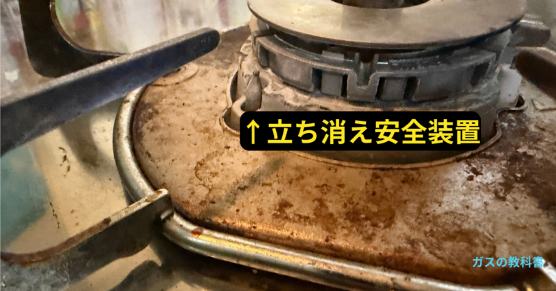 コンロの立ち消え安全装置