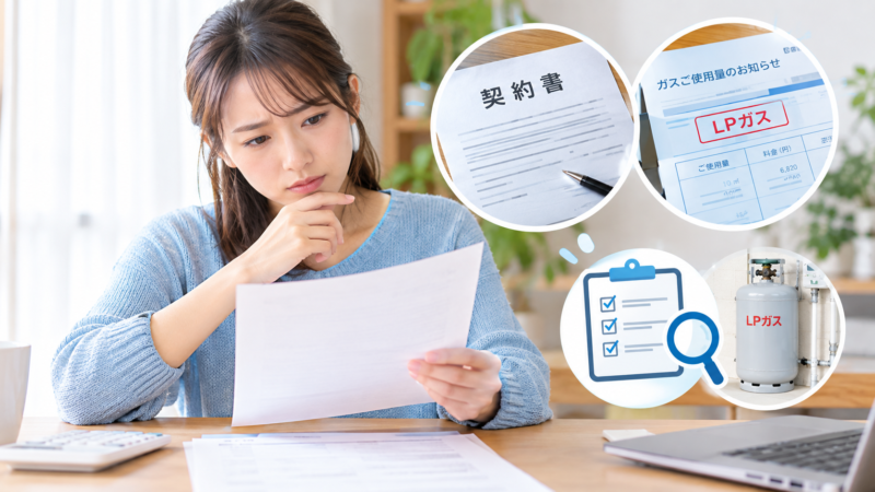 契約書・検針票にLPガスと書かれていたら確認したいこと