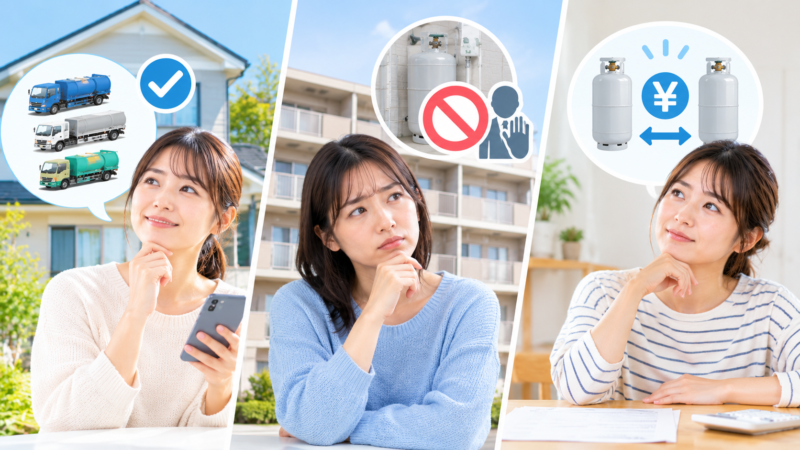 プロパンガスの会社変更はできる?向いている人・向かない人